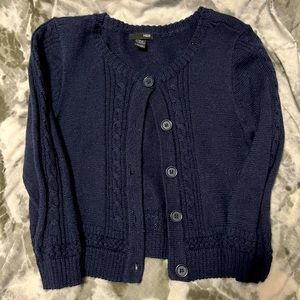 H&M navy blue cardigan